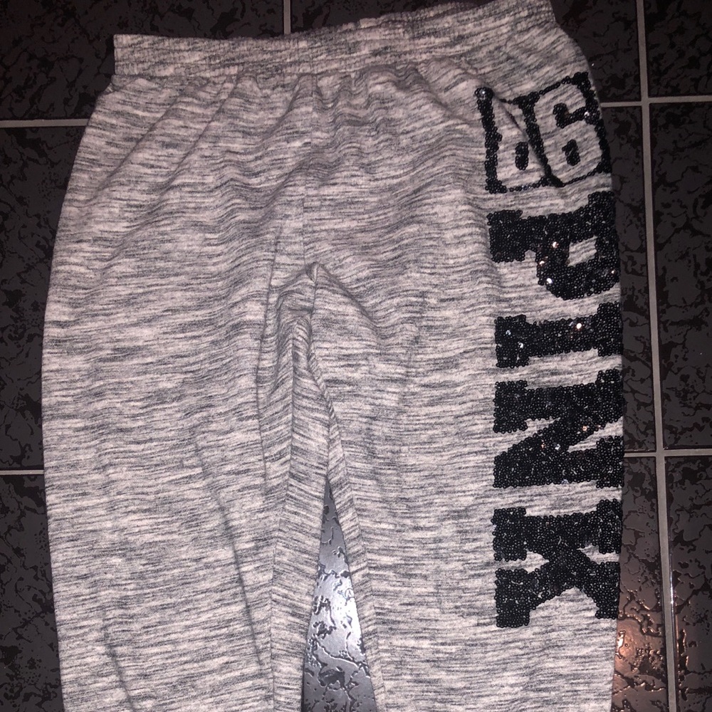 Victoria Secret PINK Matching Grey Warm Up Set